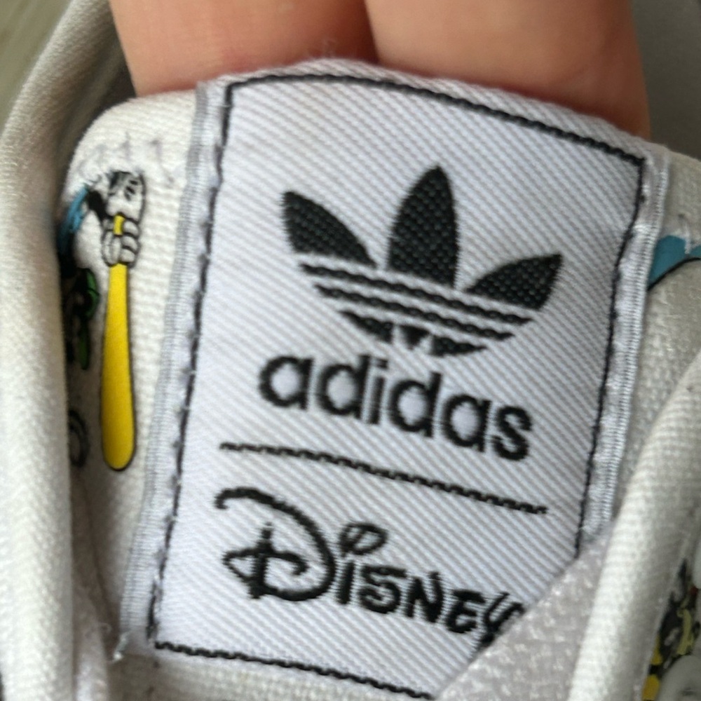 Adidas Originals Nizza x Disney White Sport Goofy Shoes size 7 - Picture 6 of 12